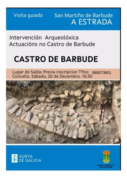 O Concello facilita aos cidadáns unha visita guiada para coñecer a intervención arqueolóxica no Castro de Barbude