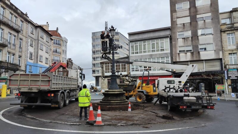 Cambios na circulación pola contorna da Praza de Galicia