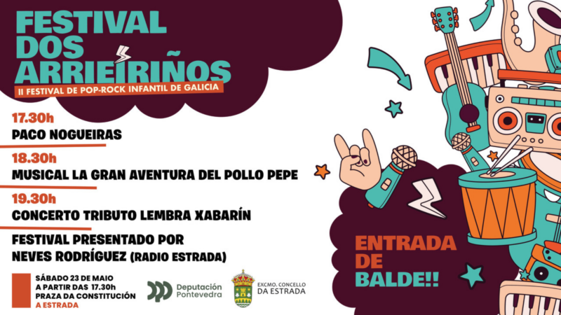 Os Arrieiriños, chega a segunda edición do festival pop-rock infantil de Galicia