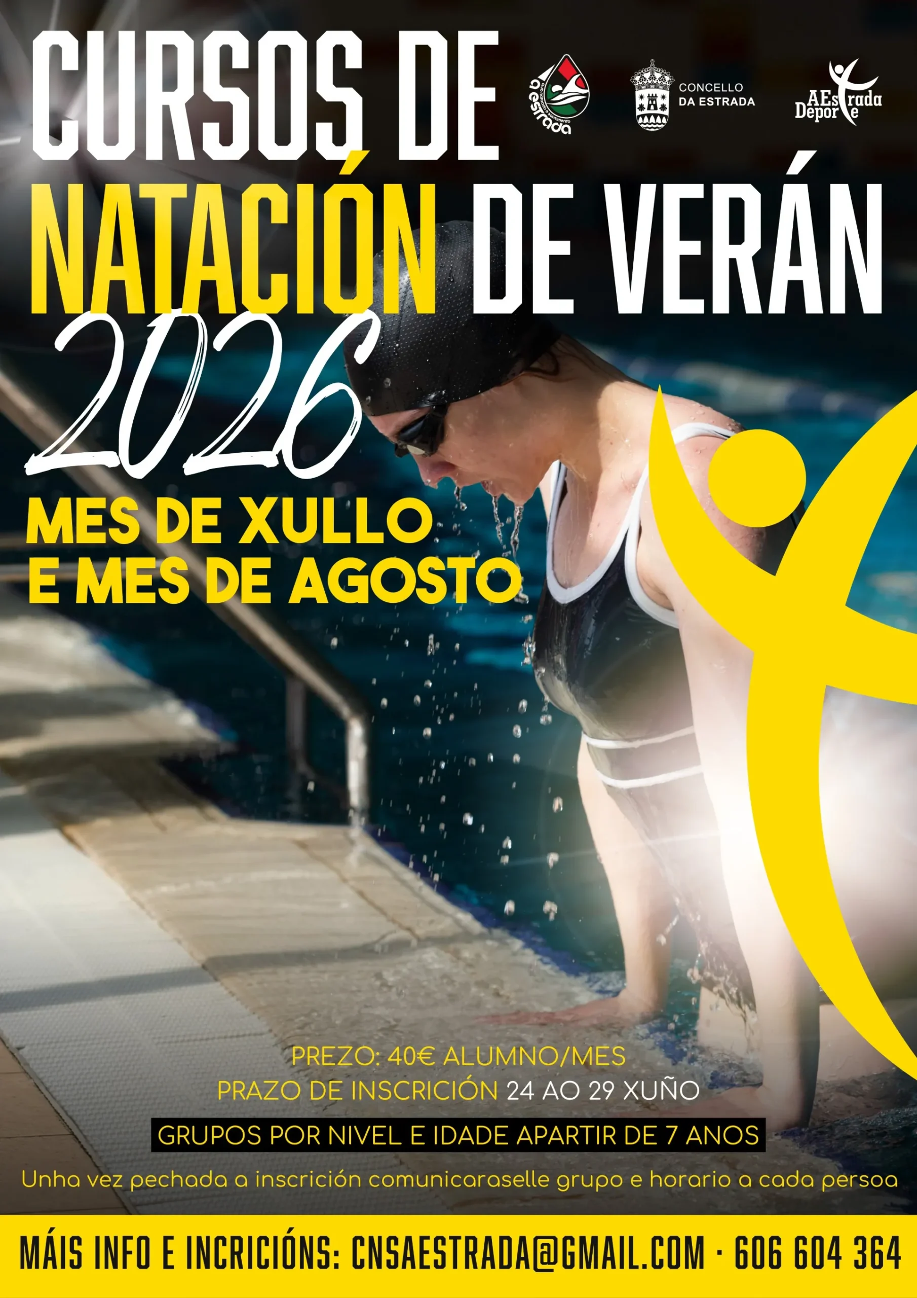 Cursos de natación de verán 2026